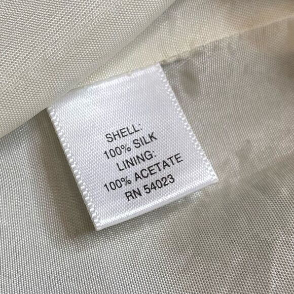 Banana Republic Silk Sleeveless Sheath Dress Brown Geometric Print Sz 8 - Picture 13 of 15